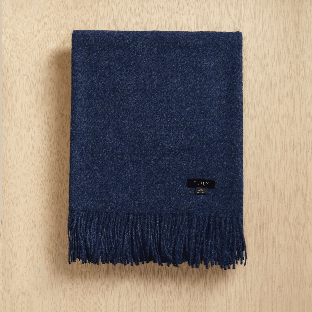 Amor a la Vida Multi Blue Alpaca Blankets