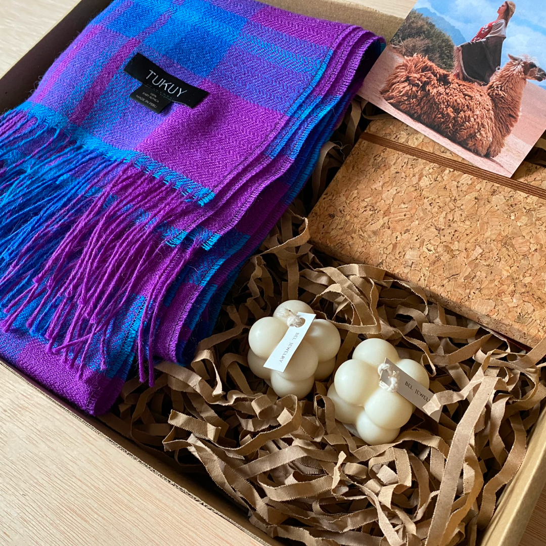 Tukuy Alpaca Shawl Custom Gift Box