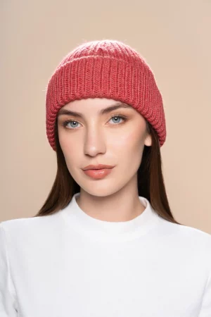 Sipay - Gorro de alpaca coral