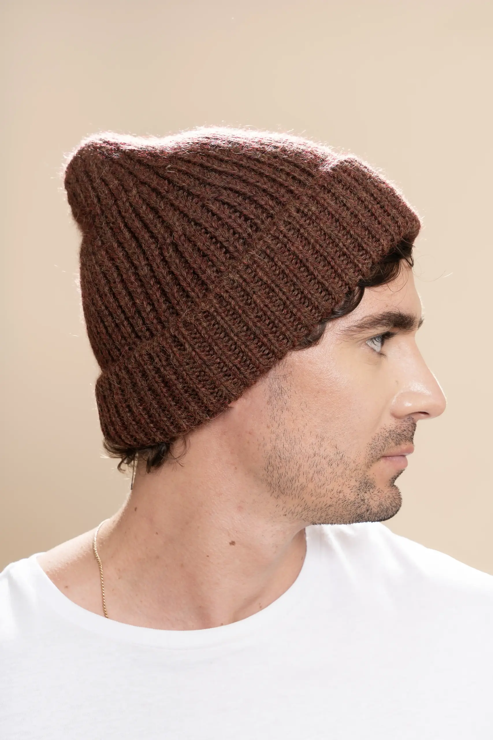Sumaq - Gorro de Alpaca Marrón Rojizo: imagen 2
