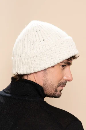 Chaska - Gorro d'alpaca blanc ivori