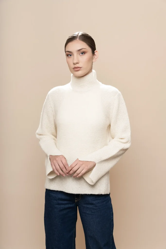 Puma - Jersey de alpaca blanco