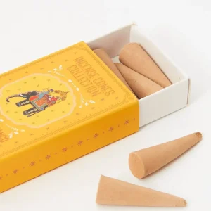 incense cones collection yellow